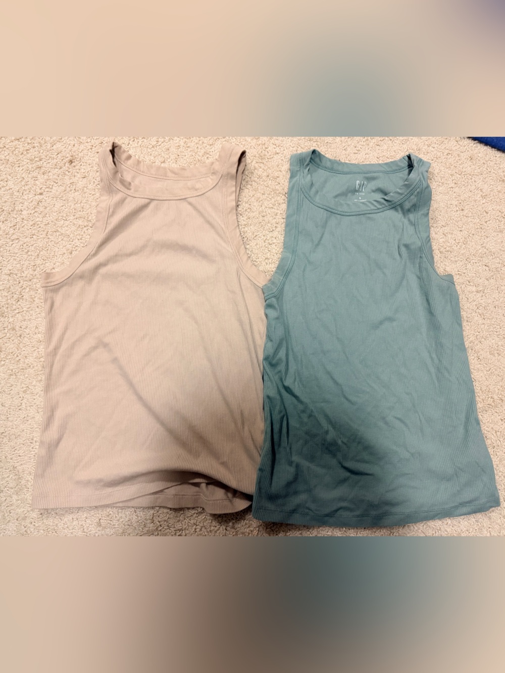 GAP Ribbed Tank Top - Sage Green